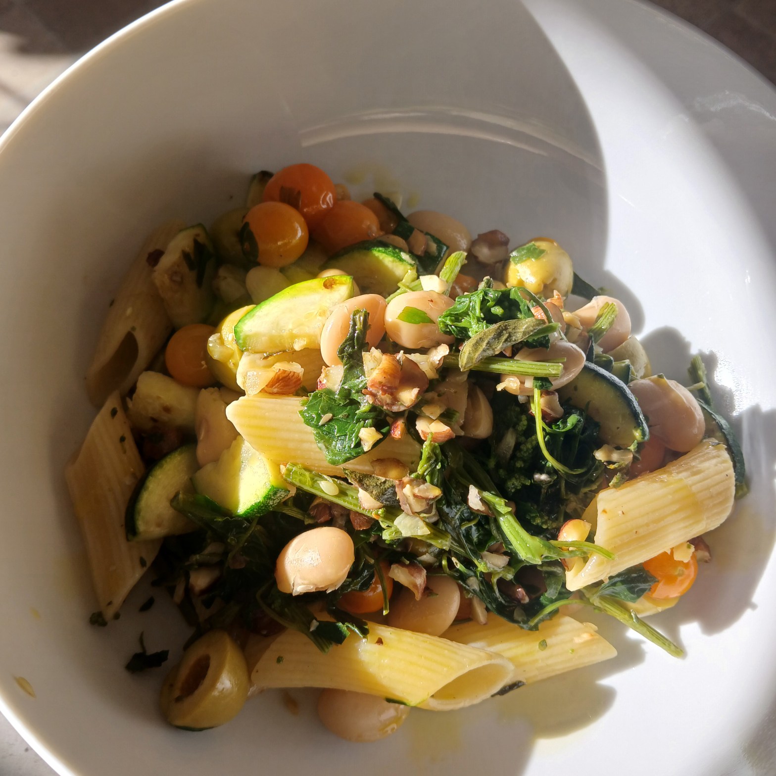 Cherry Tomato and Courgette Pasta