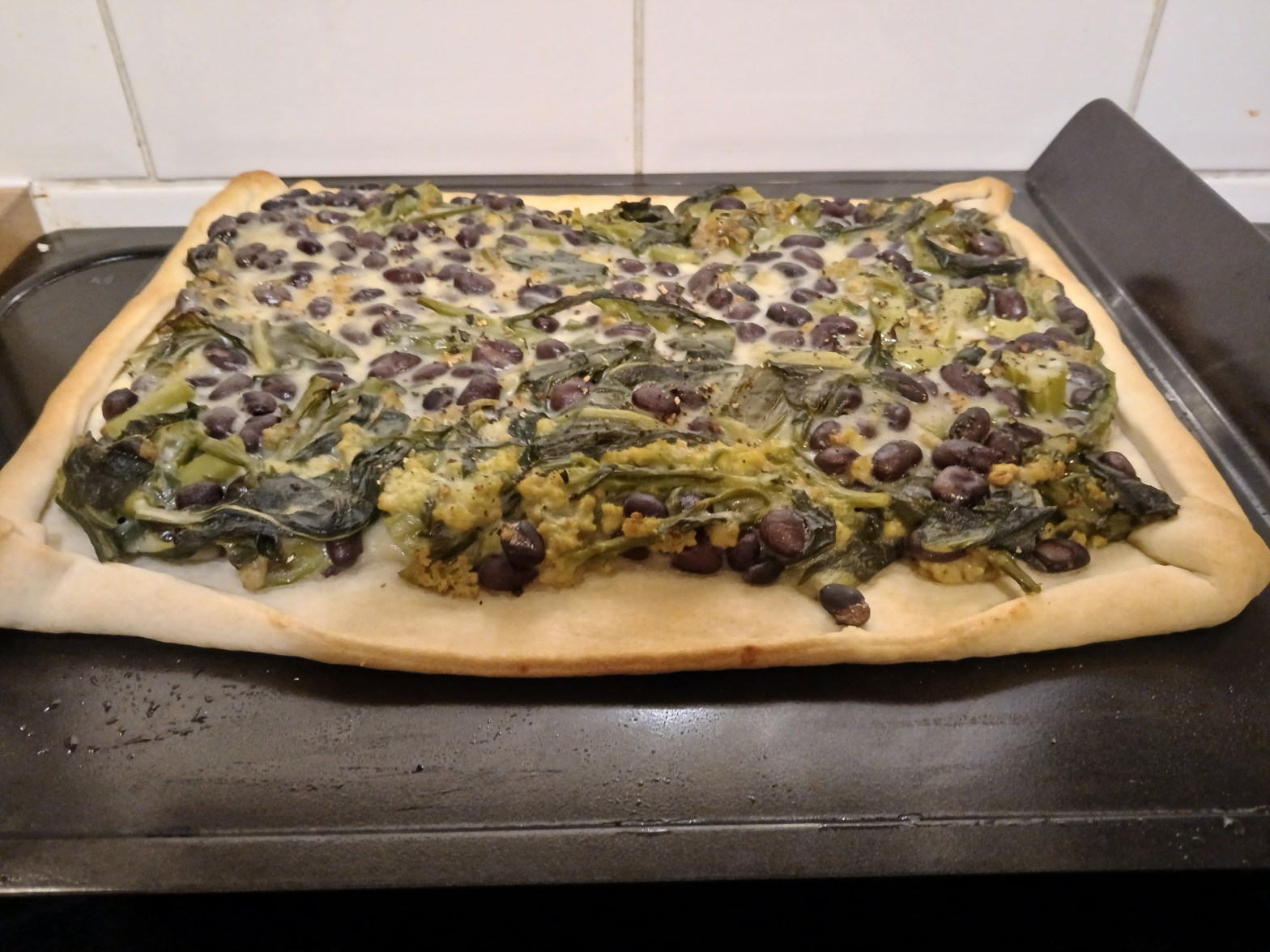 Greens ‘n’ Beans Tart